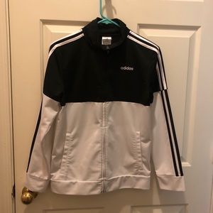 Black and White Adidas Jacket